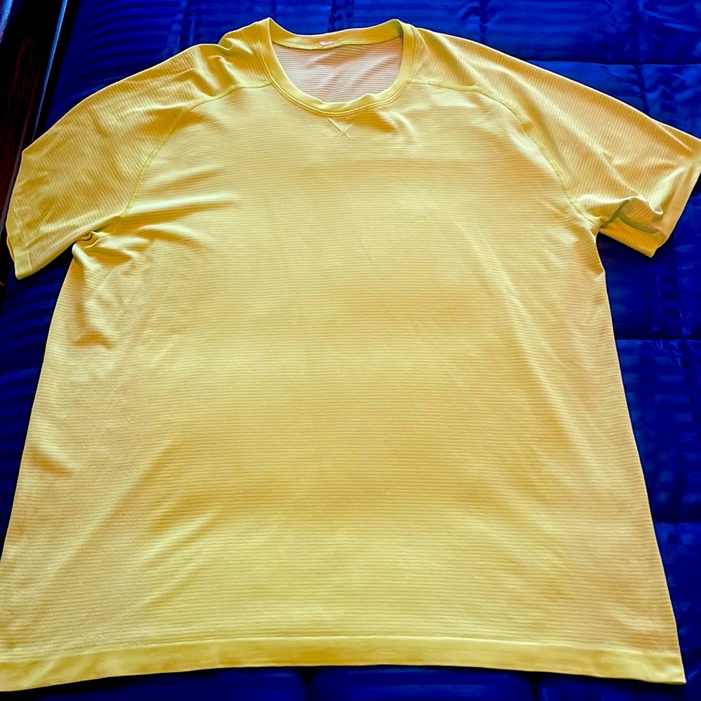 Yellow Lululemon shirt size XXL